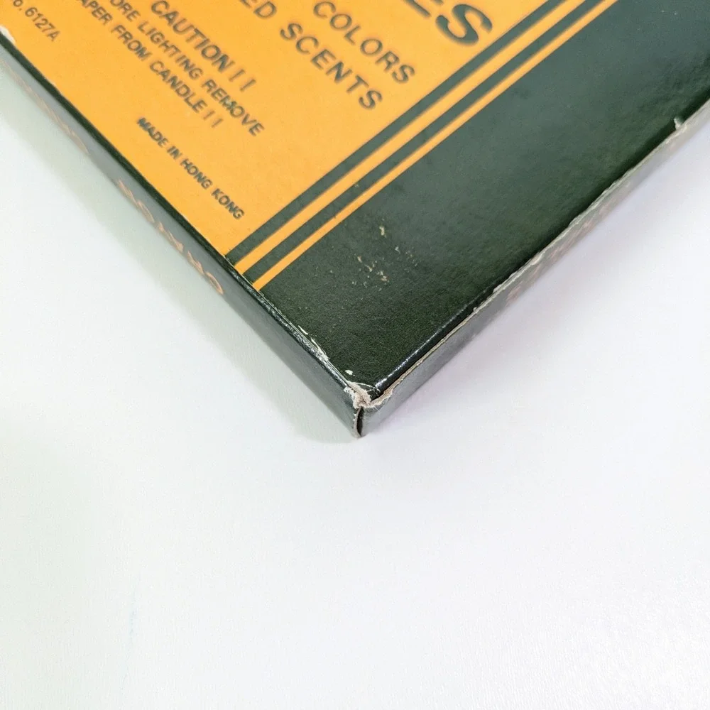 VTG Jumbo Emergency Crayon Candles 6 Pack Scented MCM Retro Novelty Hong Kong
